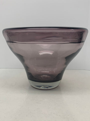 Blenko Glass 592-L Bowl - Wayne Husted - Lilac - 1959