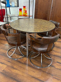 Daystrom Chrome, Lucite & Formica Table and Chair Set