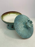 Royal Haeger Pottery 707S Lidded Pedestal Bowl